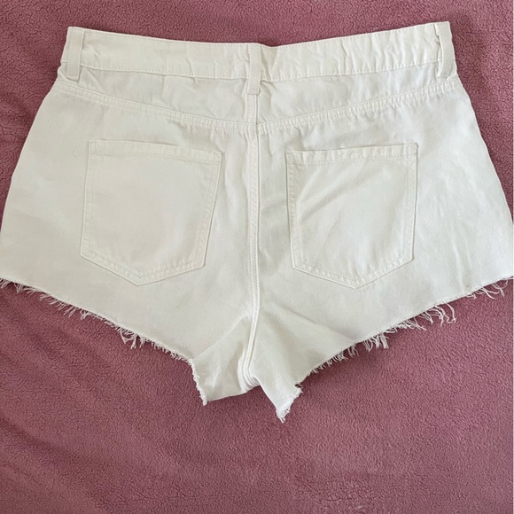 Garage Festival Woman’s White Denim Shorts - Picture 4 of 7